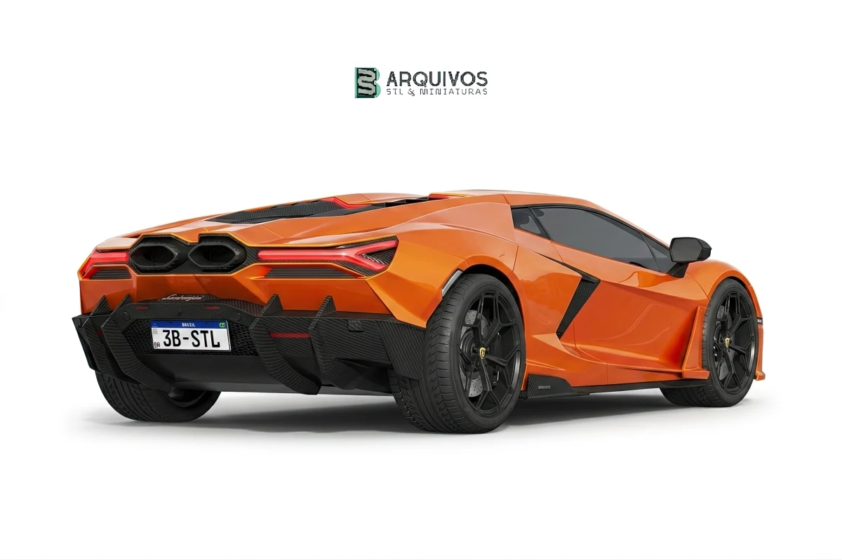 Modelo 3D STL - Lamborghini Revuelto 2023 — foto 7